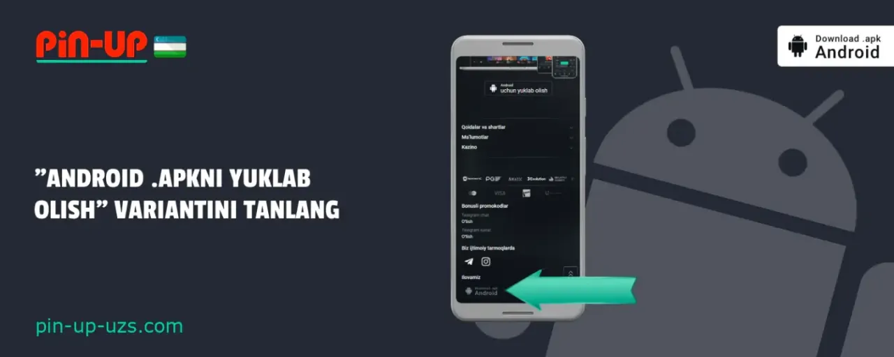 Pin Up — App and mobile